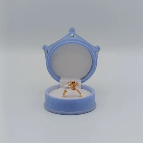 Fidget Spinning Gold Flower Ring